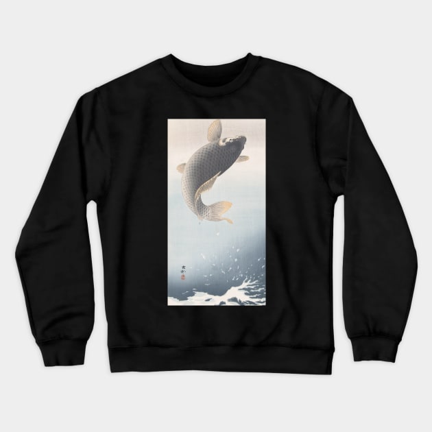 Koi Fish by Koson Ohara Crewneck Sweatshirt by topower